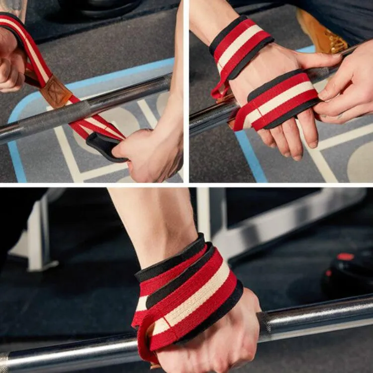 8-shaped Sports Booster Belt Grip Belt Fitness Pull-up Assist Belt Sports Bracer, Size:XL(Red)
