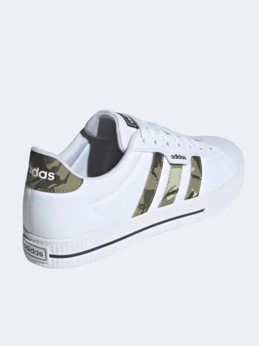 Adidas Daily 3 Men Sportswear Shoes White/Olive Strata