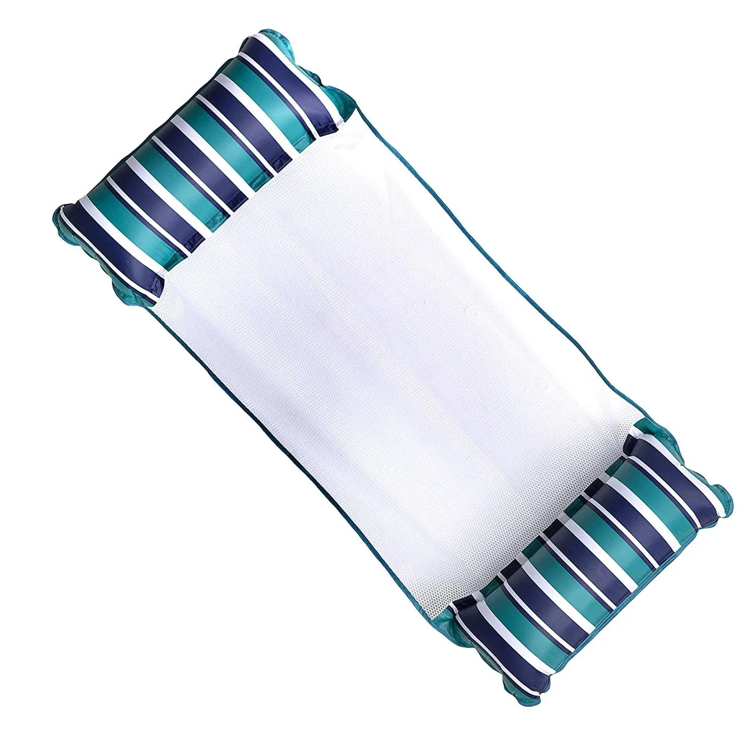 Aqua Monterey XL Hammock 4 in 1 Inflatable Pool Float, Teal/Blue (Open Box)