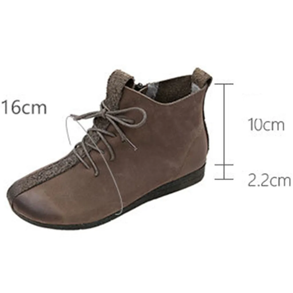 Autumn Retro Handmade Ankle Women's Boots | Gift Shoes