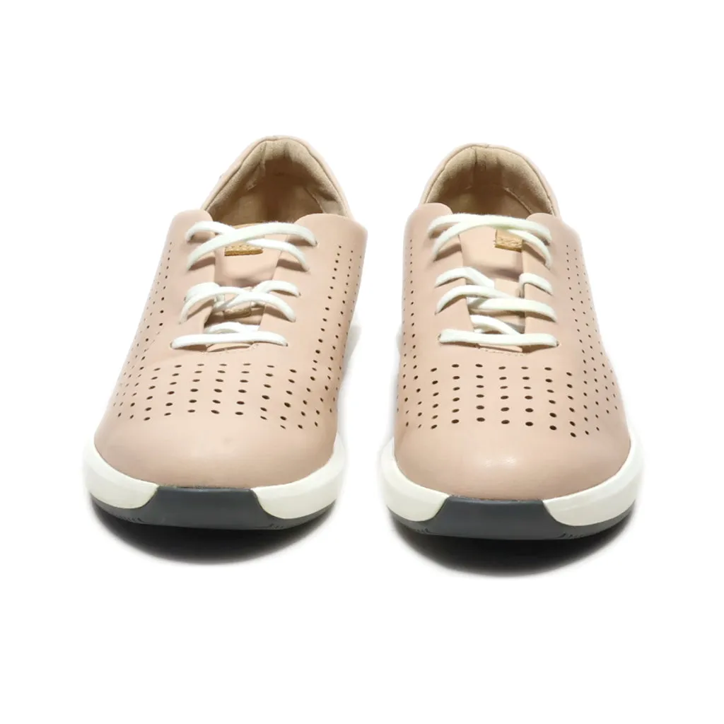 Clarks Unstructured Sport Shoes Leather Pink Colour For Women