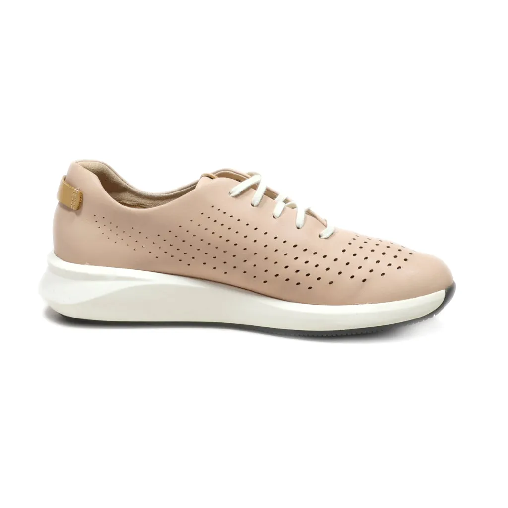 Clarks Unstructured Sport Shoes Leather Pink Colour For Women