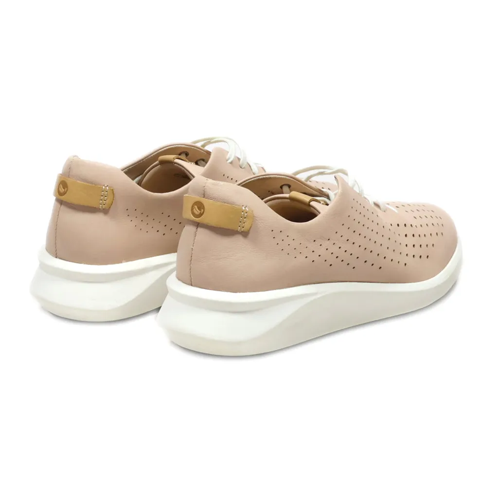 Clarks Unstructured Sport Shoes Leather Pink Colour For Women