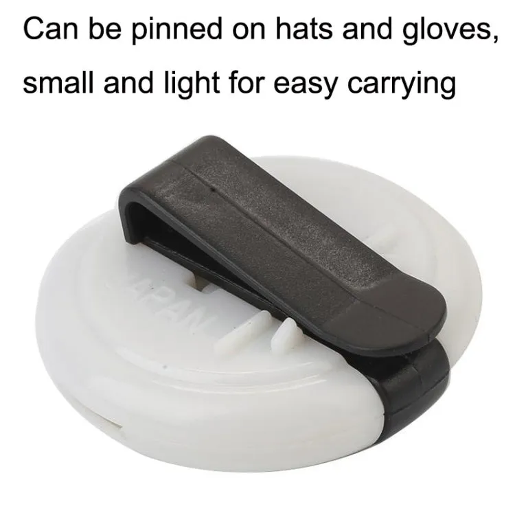 JFQ01 Golf Hat Clip Scorer Pole Marker Glove Clip Pole Gauge Golf Scorer(White Black)