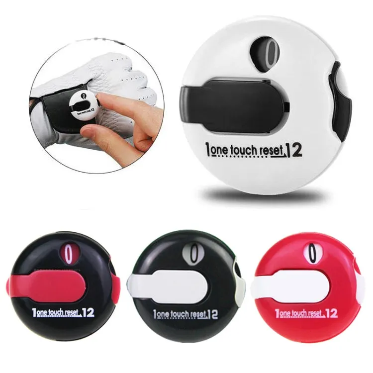 JFQ01 Golf Hat Clip Scorer Pole Marker Glove Clip Pole Gauge Golf Scorer(White Black)