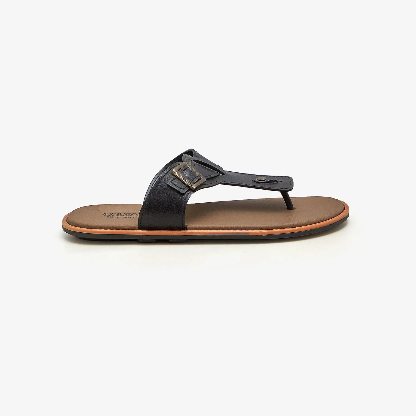 Men's Basic Buckled Chappal