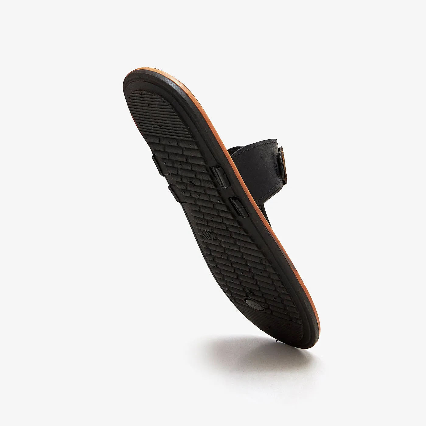 Men's Basic Buckled Chappal