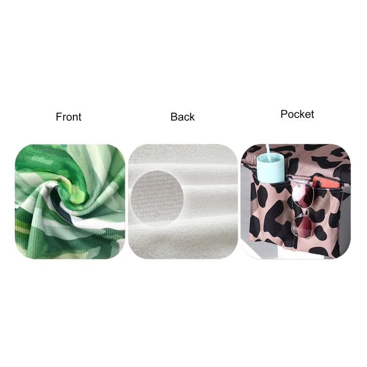Microfiber Beach Recliner Cover Absorbent Quick Dry Recliner Mat(12)