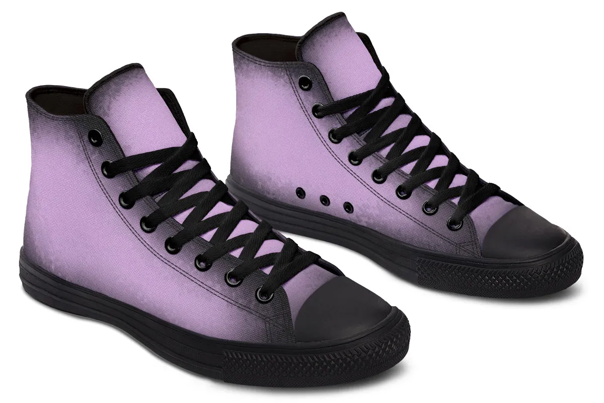 Mystic Dusk High Tops - Classic Premium Canvas Shoes with Comfortable and Durable Soles