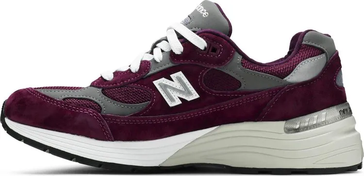 New Balance 992 Made in USA 'Maroon' Sneakers, Red