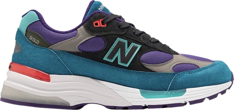 New Balance 992 Made in USA 'Purple Teal' Sneaker, Multicolor