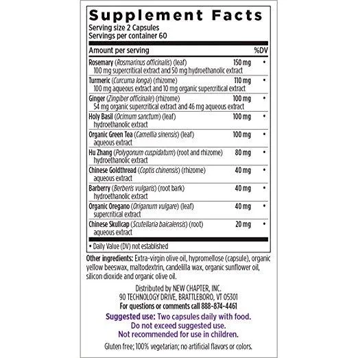 New Chapter Zyflamend Whole Body Herbal Pain Relief - 120 Vegetarian Capsules