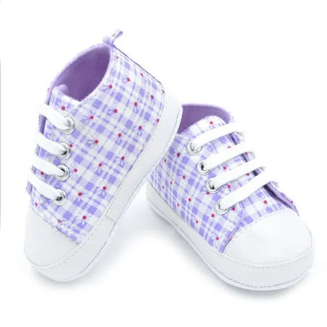New High quality baby shoes girls boys 2016 fashion rainbow canvas shoes soft prewalkers casual baby shoes WY-01