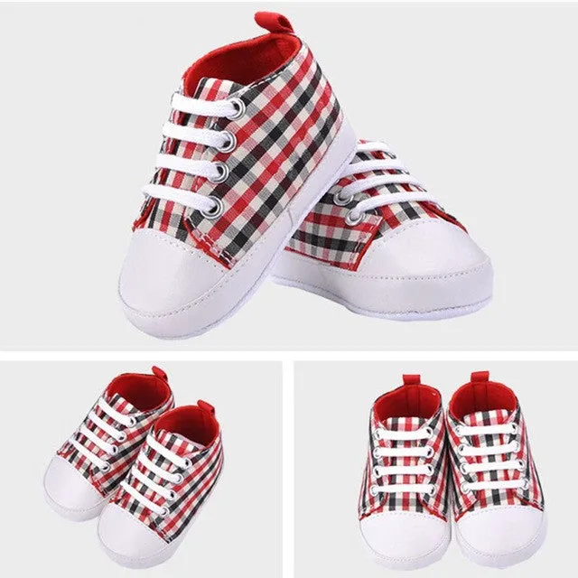 New High quality baby shoes girls boys 2016 fashion rainbow canvas shoes soft prewalkers casual baby shoes WY-01