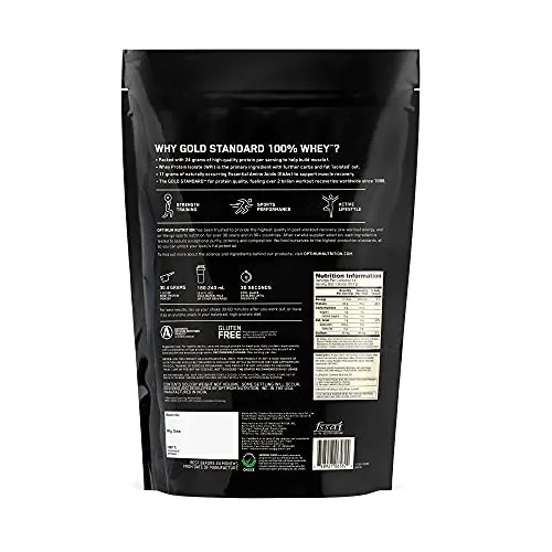 Optimum Nutrition (ON) Gold Standard 100% Whey Protein Powder - 1 lb (Double Rich Chocolate), Primary Source Isolate