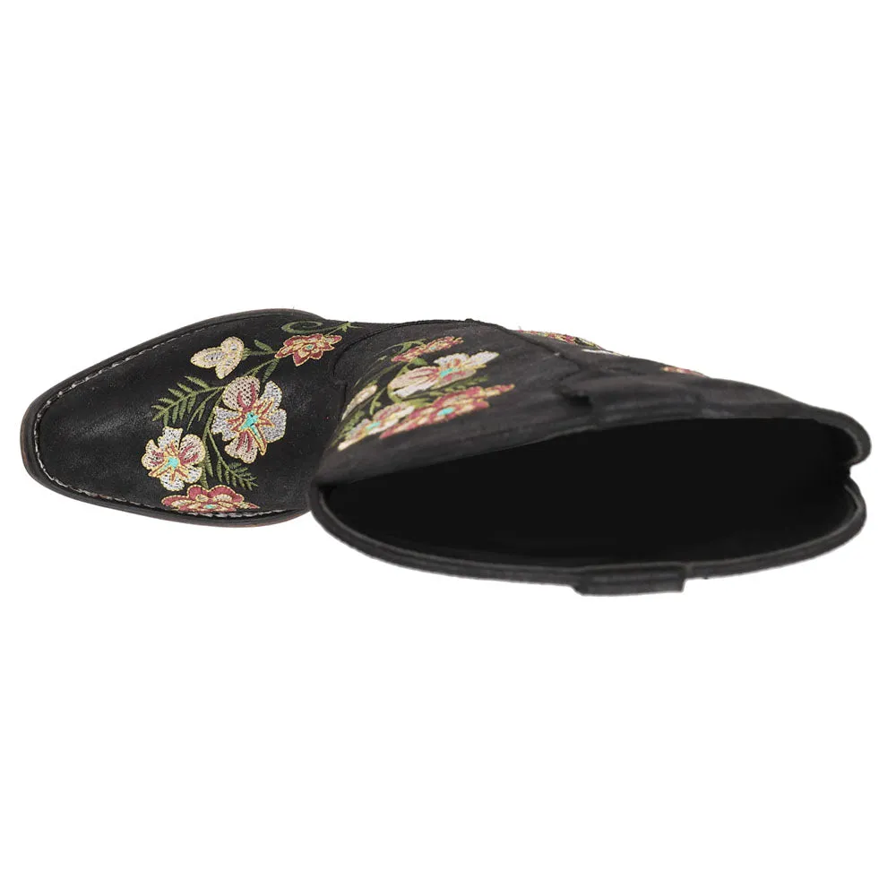 Riley Floral Snip Toe Cowboy Boots