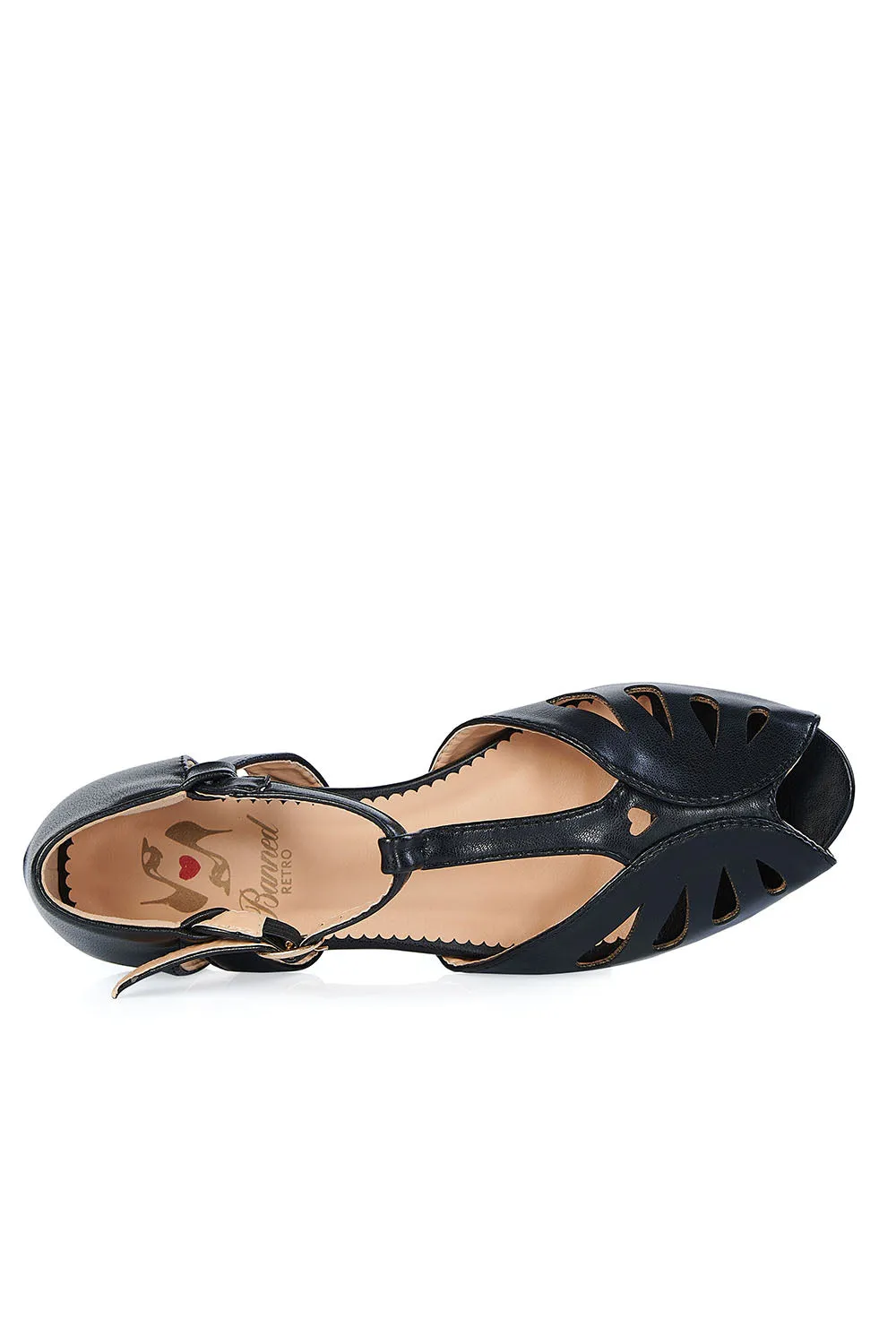 Secret Love Flat Sandals in Black by Banned