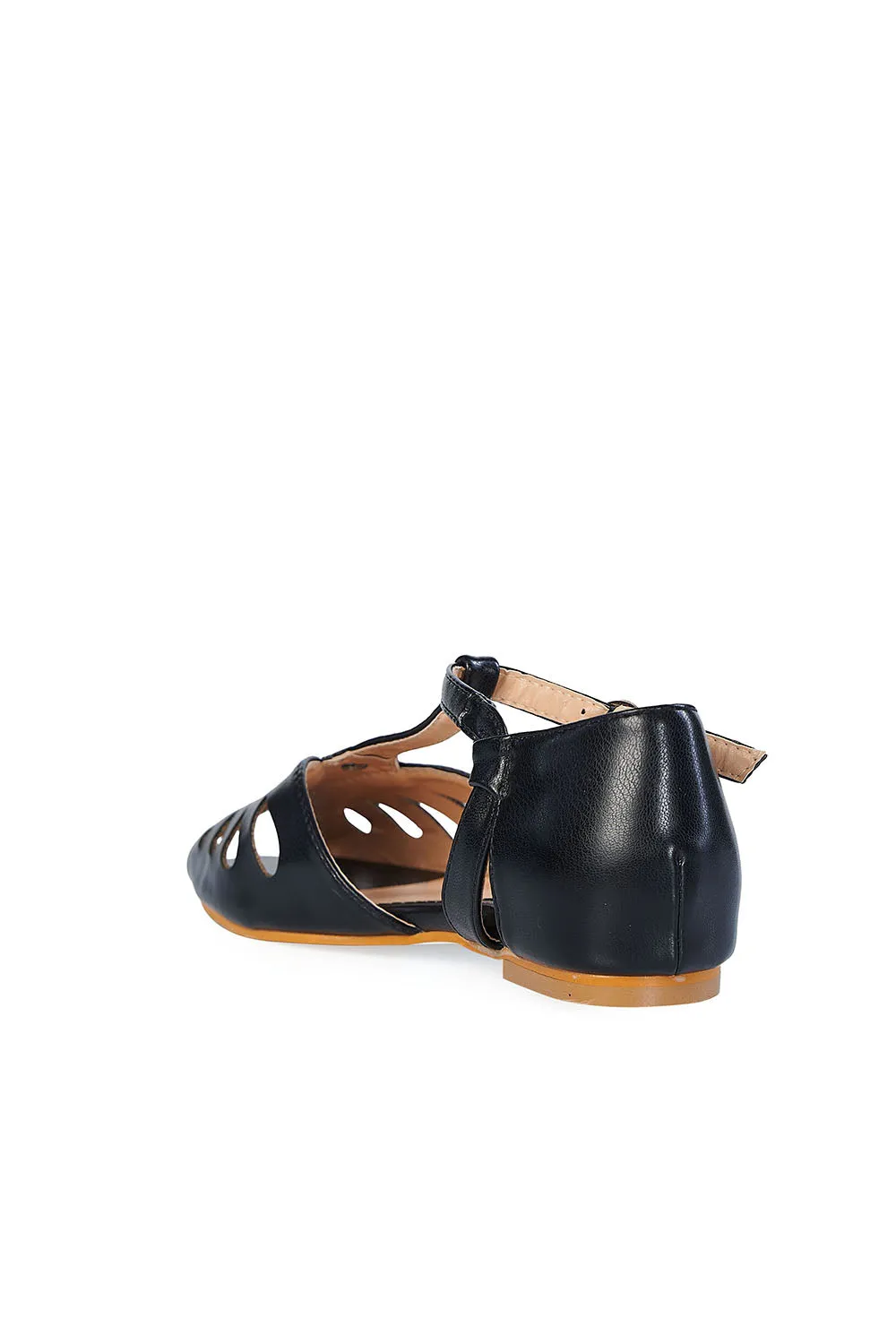 Secret Love Flat Sandals in Black by Banned