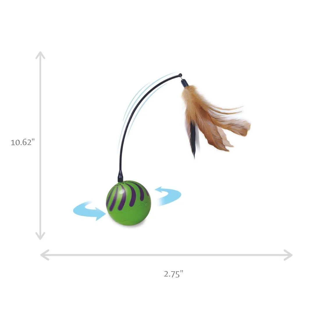 SmartyKat - Feather Whirl Electronic Motion Wand Toys for Cats & Kittens