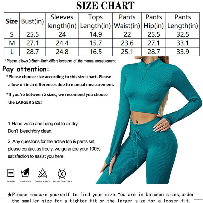 Womens High Waisted Workout  2 Piece Sets Crop Top and Sweatsuit  Pants Seamless Sports Legging  Yoga Gym Outfits Pinstripe elasticity structure