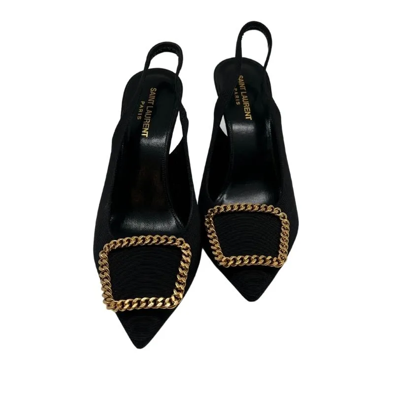 YSL Grosgrain Canvas St Sulpice Pumps
