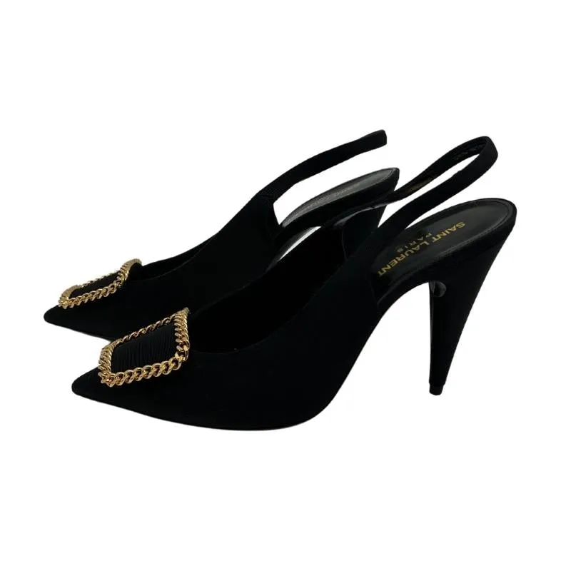 YSL Grosgrain Canvas St Sulpice Pumps